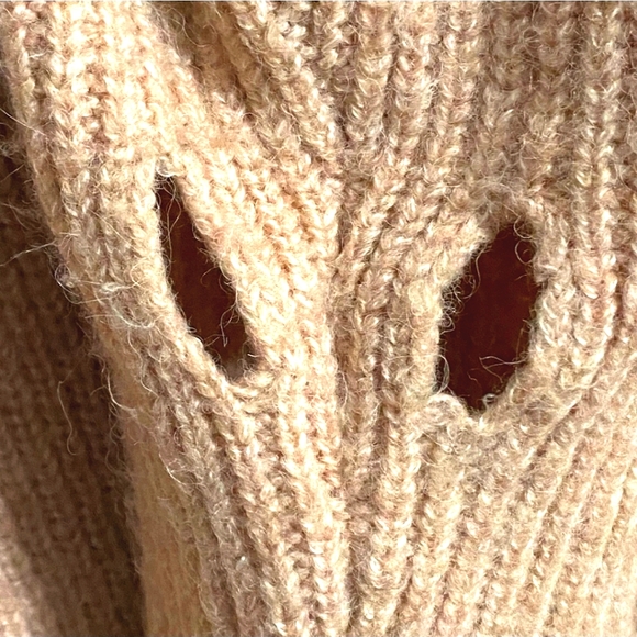 Halogen Blush Pink Long Ribbed Crew Neck Sweater Women Size M - Picture 5 of 5